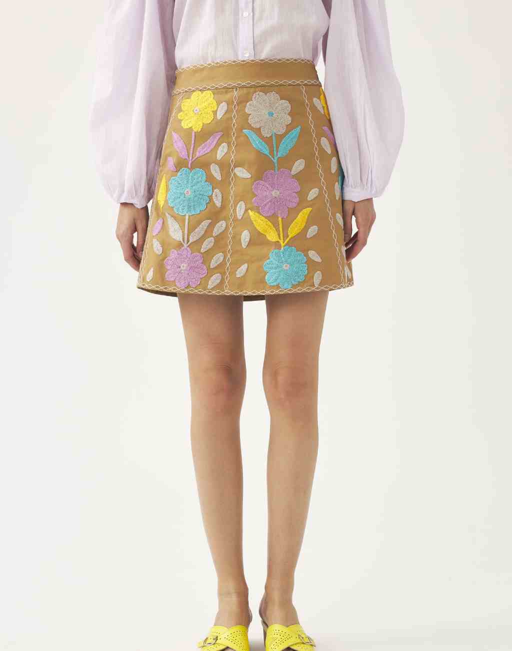 Artisan Embroidered Tady Miniskirt