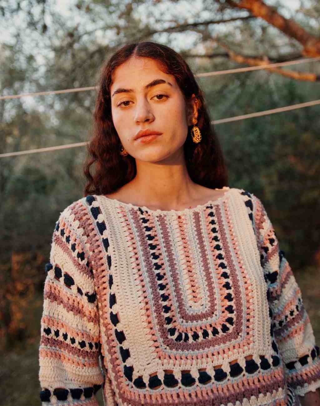 Hand Crocheted Lorianne Sweater
