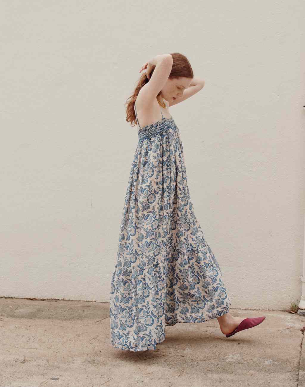 Romantic Marcelina Maxi Dress with Hand Smocked Details