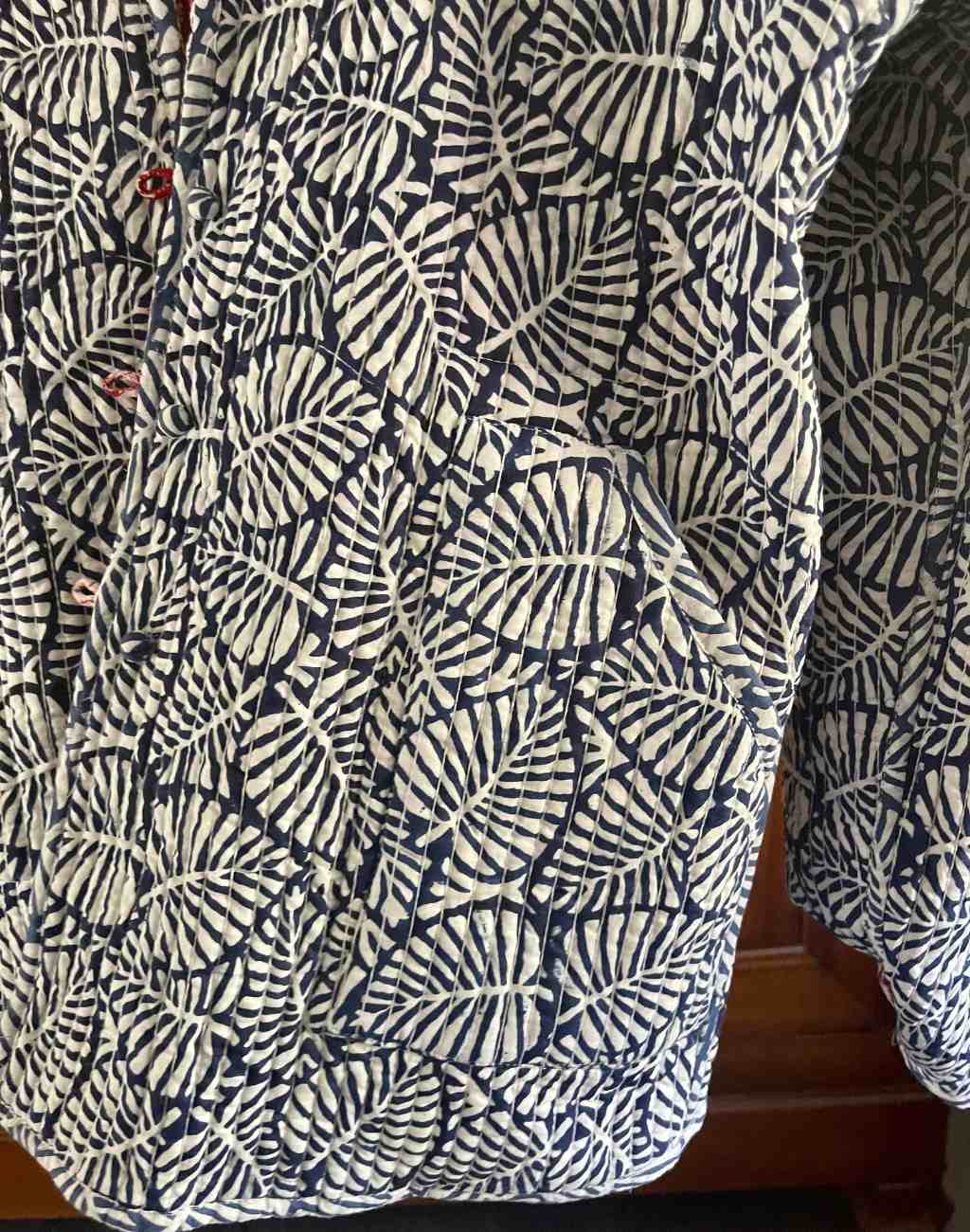 Hand Block Print Reversible Quilted Short Jacket - Visit Nifty Nifty 