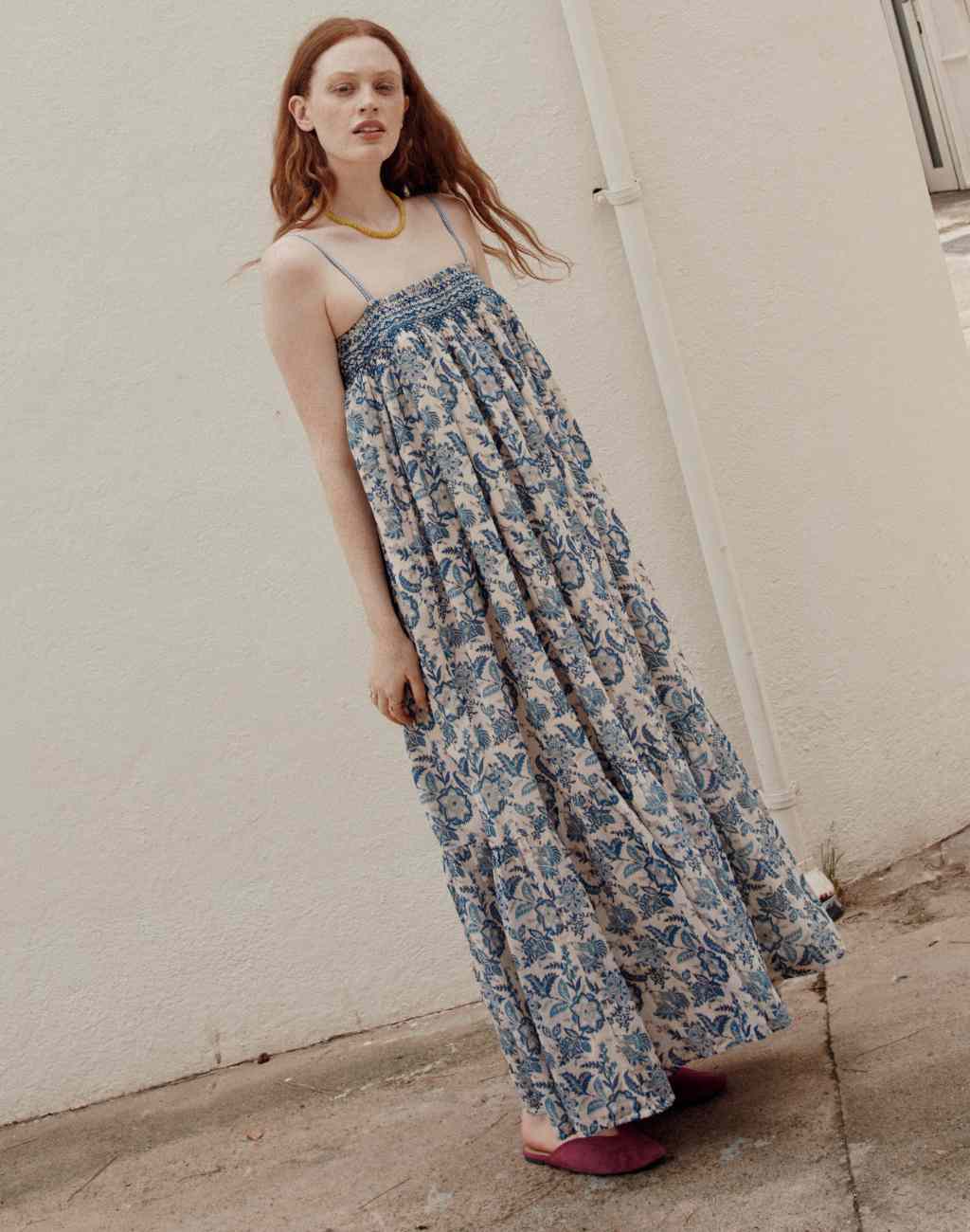 Romantic Marcelina Maxi Dress with Hand Smocked Details - Visit Nifty Louise Misha 