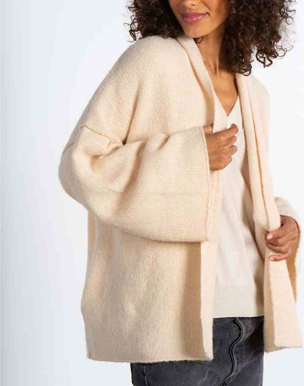 Slouchy Willow Caridgan with Wide Sleeves