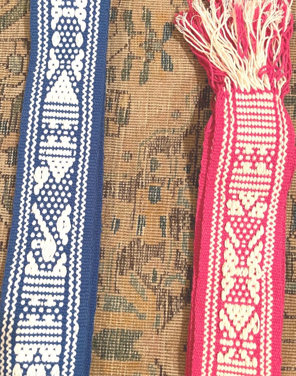 Hand Women Belts made by Female Artisans in Mexico | Blue or Fuchsia - Visit Nifty Mexican artisans 